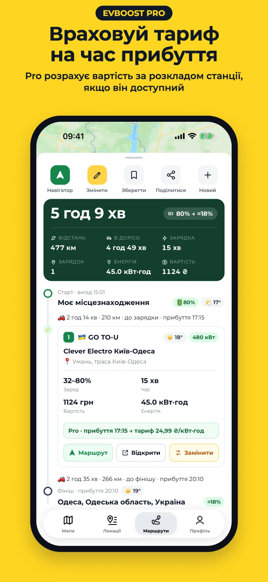 Estimating cost using the arrival-time tariff where the station provides a schedule.